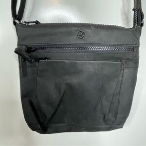Cochor Black Leather Crossbody Purse